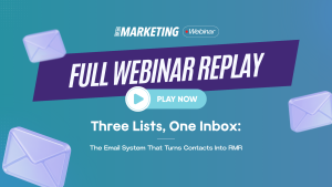 Three Lists, One Inbox: The Email System That Turns Contacts Into RMR